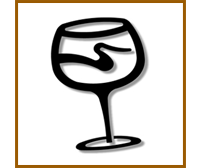 Red wine glass metal wall art