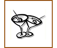 Martini time metal wall art