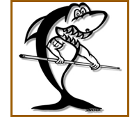 Shark anchor metal wall art
