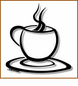 Coffee Cup, Large, Metal Wall Art