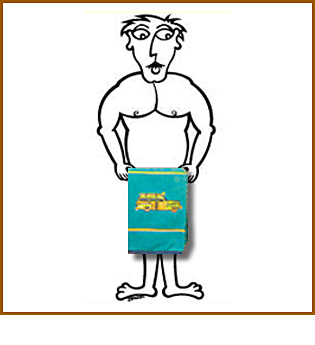 Towel Bar Man Metal Art Sculpture